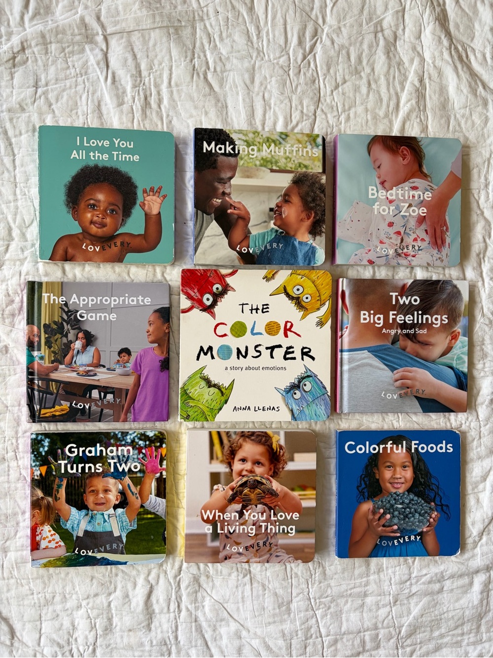Lot of 9 Lovevery and The Color Monster books